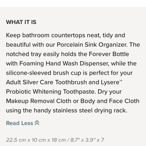 Norwex Porcelain Sink Organizer NWT - Picture 4 of 9